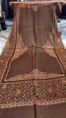 Classic Kashmiri Needle Embroidery Shawl