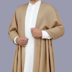 Classic Self Design Pure Wool Shawl for Men