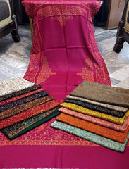 Classic Kashmiri Needle Embroidery Shawl