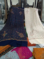 Classic Kashmiri Needle Embroidery Shawl