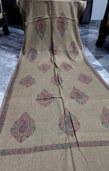 Classic Kashmiri Needle Embroidery Shawl