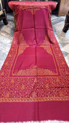 Classic Kashmiri Needle Embroidery Shawl