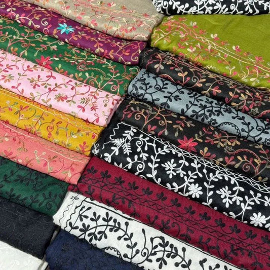Kashmiri Aari Jaal – Hand Embroidered Stole