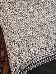 Traditional Kashmiri Pashmina Shawl | All Over Jaal Aari Embroidery | Soft & Elegant