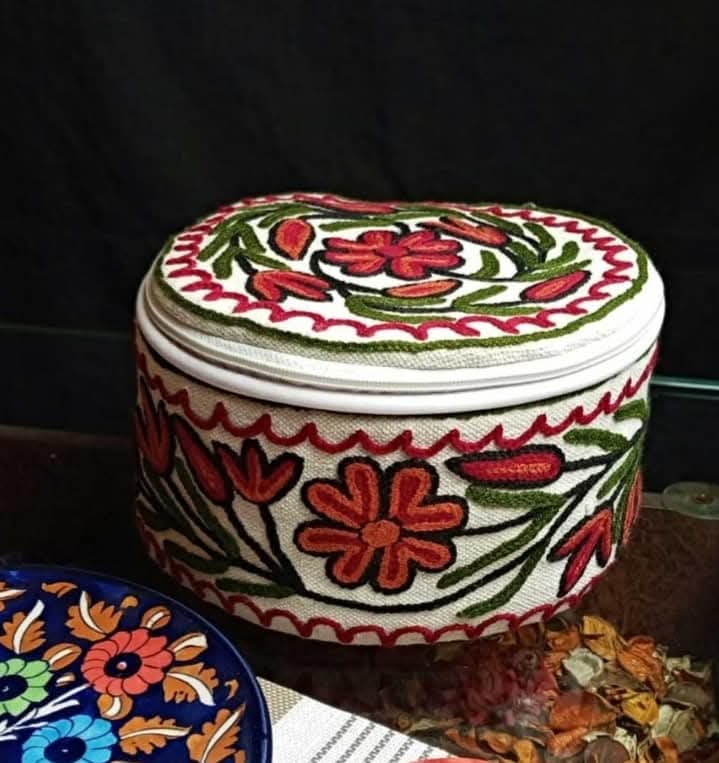 Handmade Kashmiri Roti Holder – Traditional Bread Basket