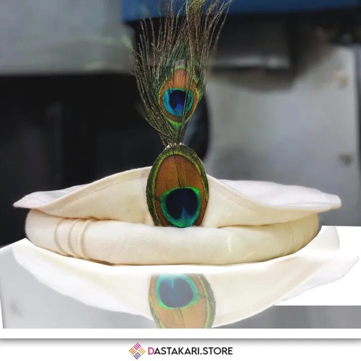 Traditional Chitrali Pakol with Feather – Handmade Wool Cap