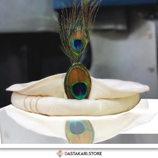 Traditional Chitrali Pakol with Feather – Handmade Wool Cap