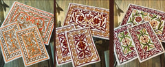 . “Handmade Kashmiri Aari Embroidered Placemats – 3 Piece Set”