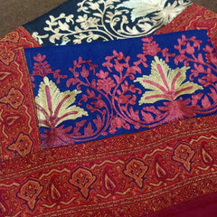 Luxury Pashmina Jamawar Shawl – 4 Side Border with Elegant Embroidered Pallu