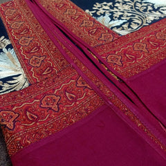 Luxury Pashmina Jamawar Shawl – 4 Side Border with Elegant Embroidered Pallu