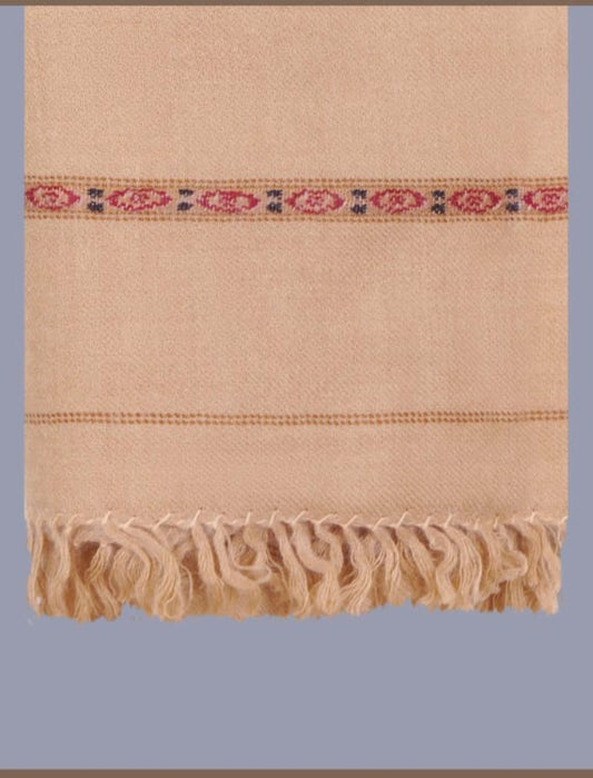 Classic Self Design Pure Wool Shawl for Men