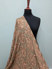 Traditional Kashmiri Pashmina Shawl | All Over Jaal Aari Embroidery | Soft & Elegant